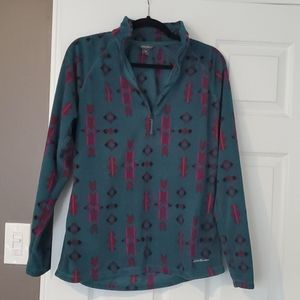 Eddie Bauer fleece sweater 1/4 zip